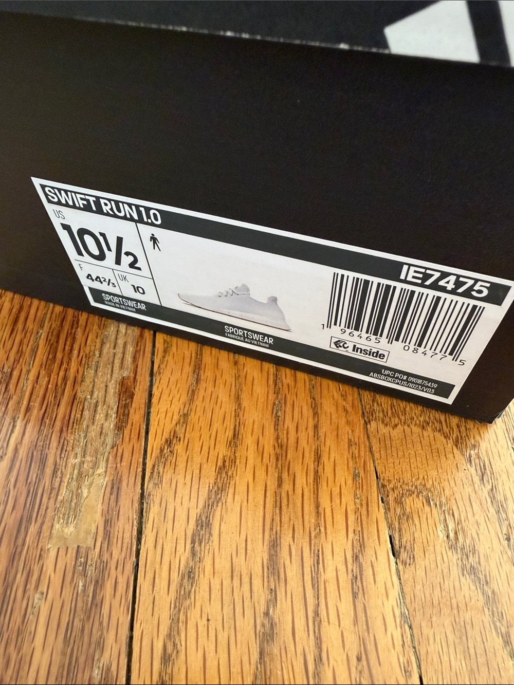 adidas Mens Swift Run 1.0 Lace Up Sneakers Shoes Casual - Picture 7 of 7